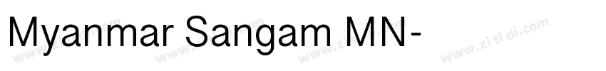 Myanmar Sangam MN字体转换